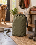 Brand editorial illustration for Wet-Gear Storage Bag; not a photograph of the exact supplier item